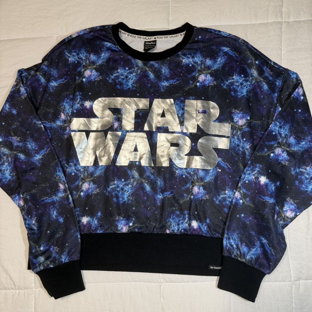 Her Universe Disney Parks Star Wars Galaxy Pullover Sweatshirt Women’s S